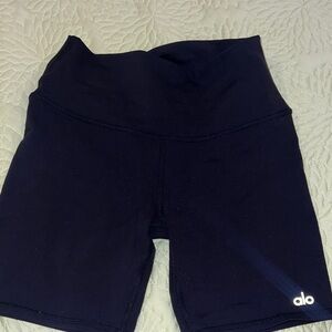 ALO Yoga Women's Dark Navy Bike Shorts